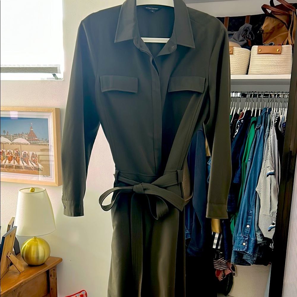 Banana Republic Green Long Sleeve Jumpsuit